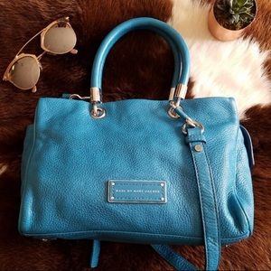 Marc by Marc Jacobs blue pebble leather bag